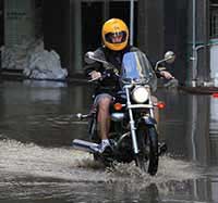bike flooded road rides